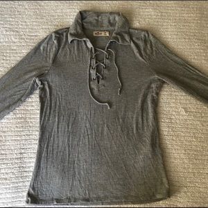 Grey long sleeve top